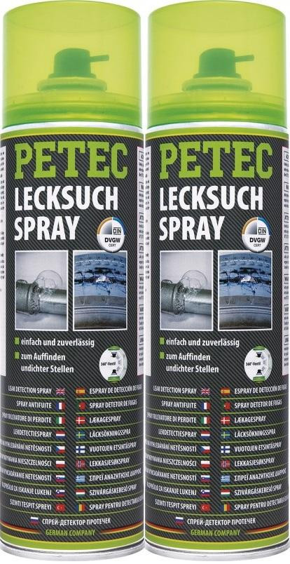 Petec Lecksuchspray 2x 400 Milliliter