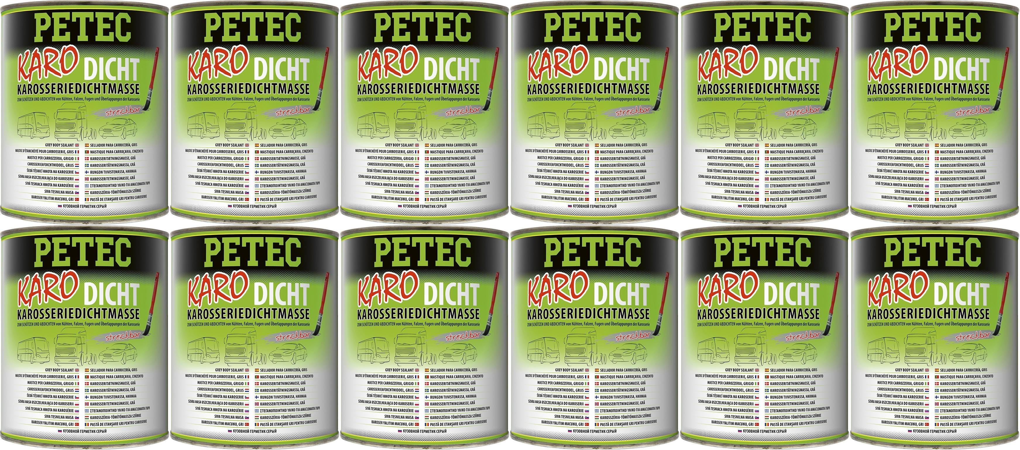 Petec Karoserie-Dichtmasse 1000ml 12x 1l = 12 Liter