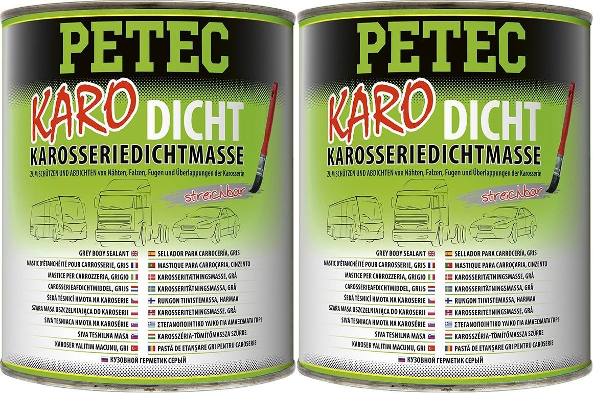Petec Karoserie-Dichtmasse 1000ml 2x 1l = 2 Liter