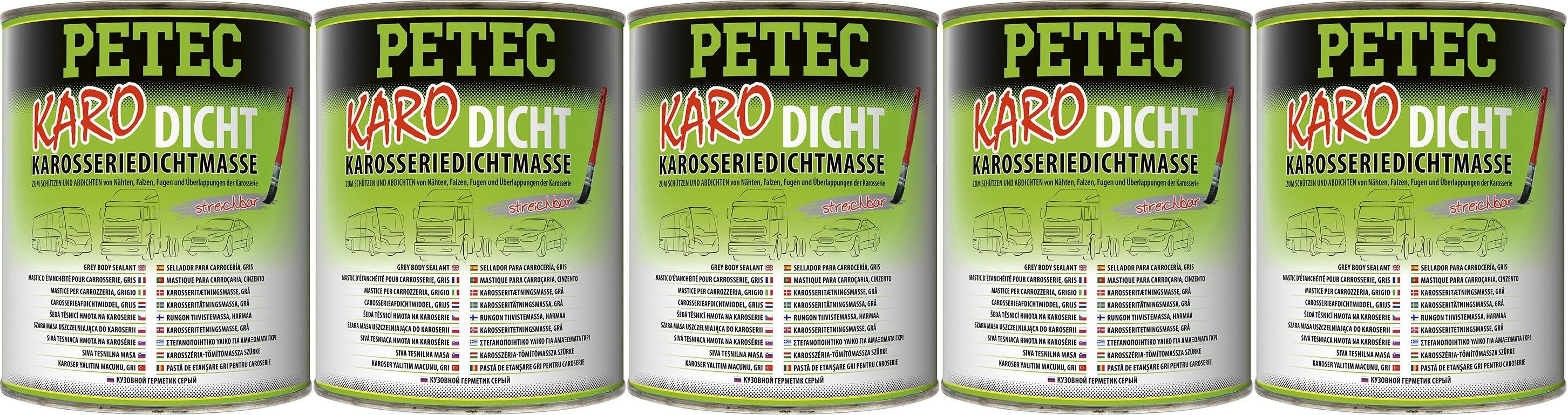 Petec Karoserie-Dichtmasse 1000ml 5x 1l = 5 Liter