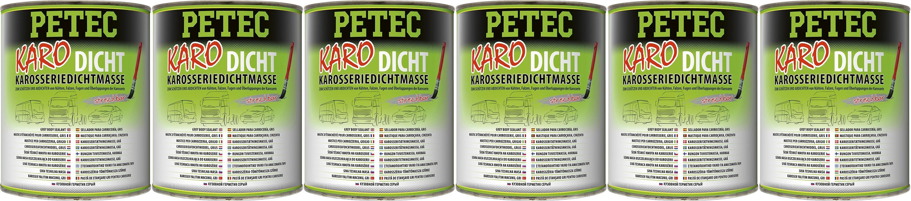 Petec Karoserie-Dichtmasse 1000ml 6x 1l = 6 Liter