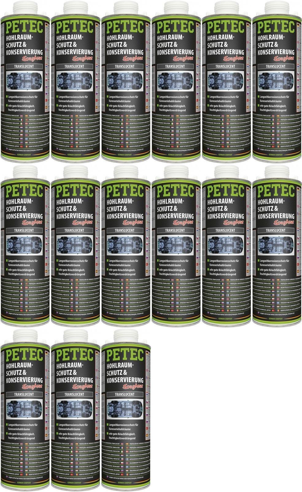 Petec Hohlraumschutz & Konservierung, Saugdose 1000ml 15x 1l = 15 Liter