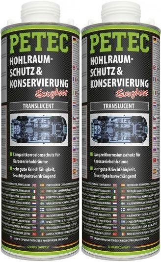 Petec Hohlraumschutz & Konservierung, Saugdose 1000ml 2x 1l = 2 Liter