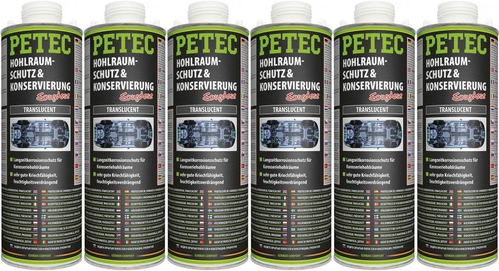 Petec Hohlraumschutz & Konservierung, Saugdose 1000ml 6x 1l = 6 Liter