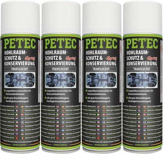 Petec Hohlraumschutz & Konservierung, Spray 4x 500ml