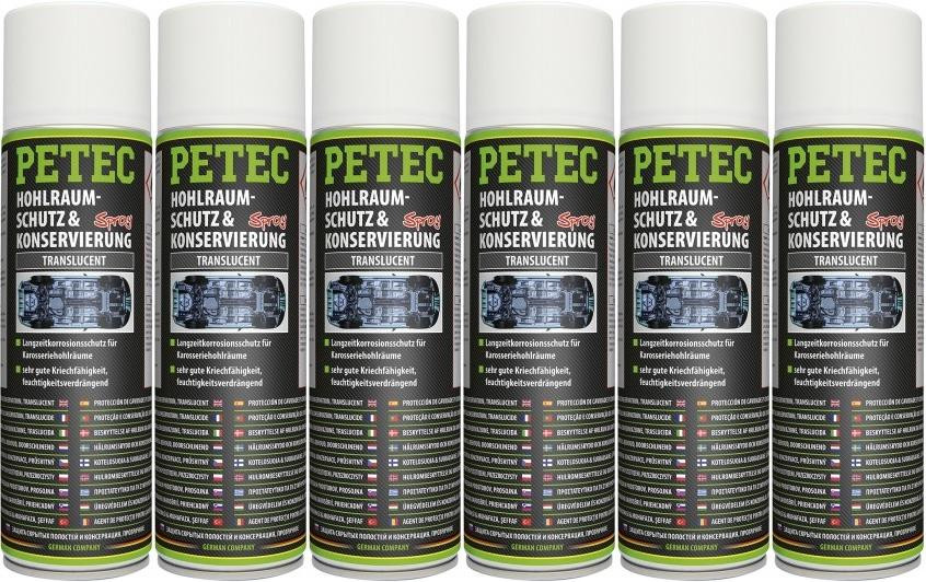 Petec Hohlraumschutz & Konservierung, Spray 6x 500ml