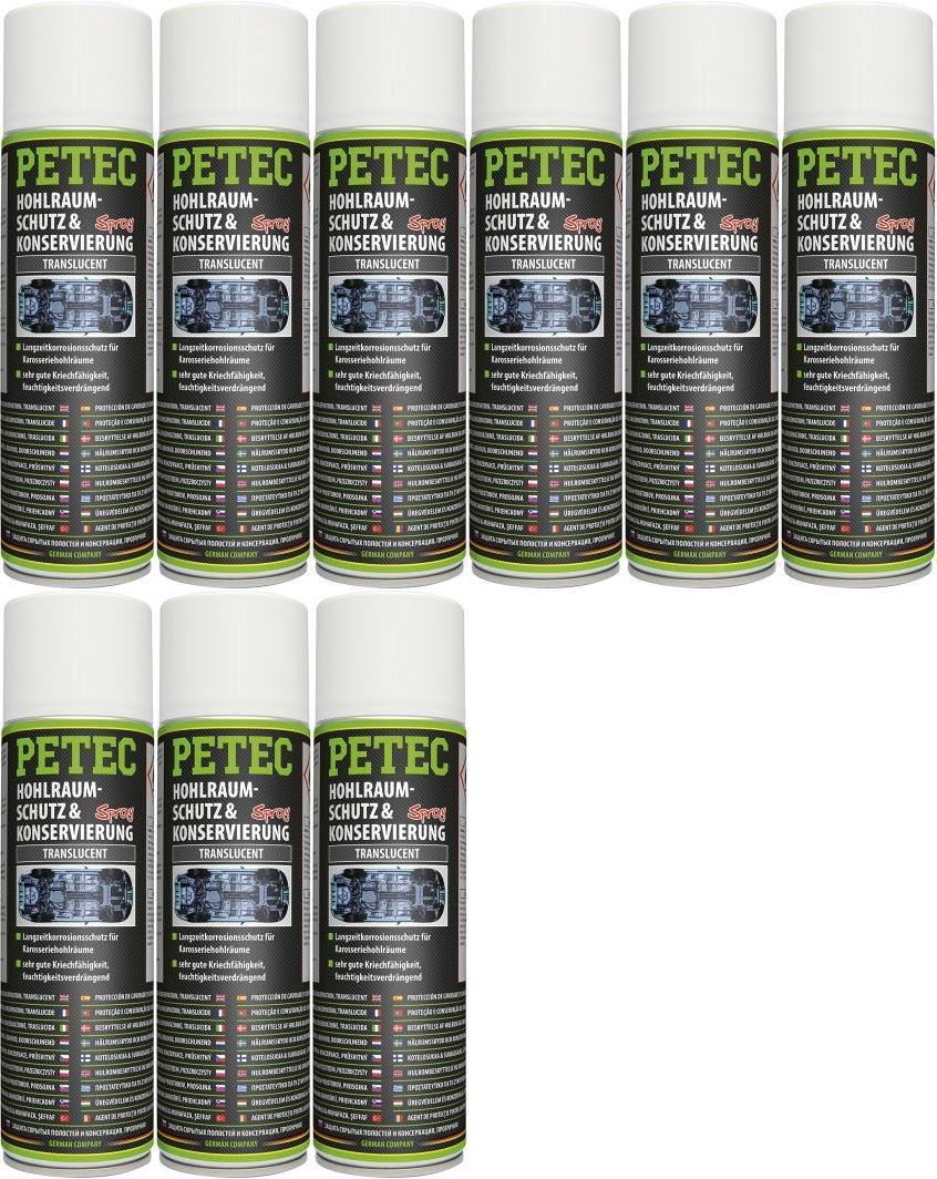Petec Hohlraumschutz & Konservierung, Spray 9x 500ml