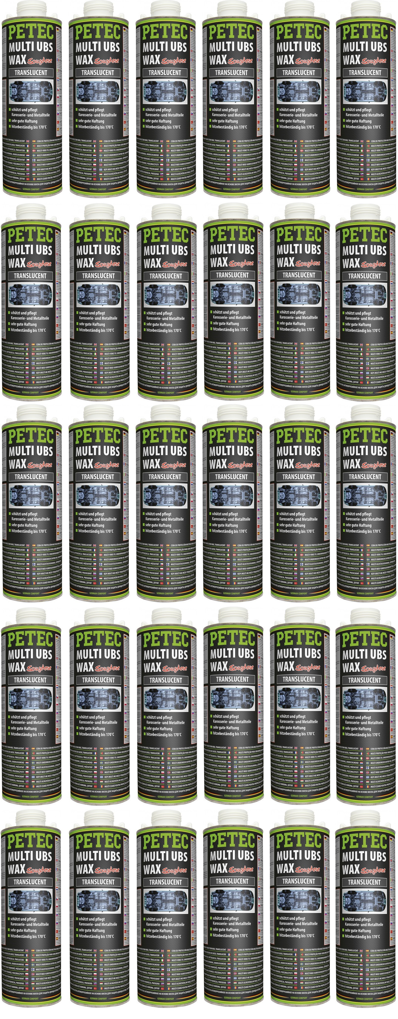 Petec Multi UBS WAX transparent 1000ml Saugdose 30x 1l = 30 Liter