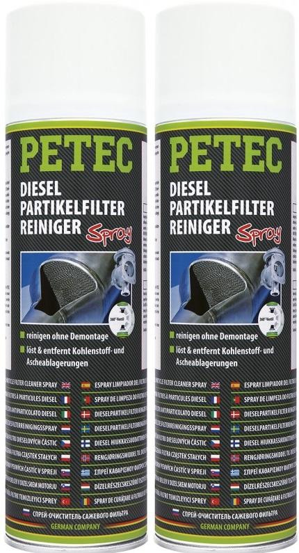 Petec Dieselpartikelfilterreiniger Spray 2x 400 Milliliter