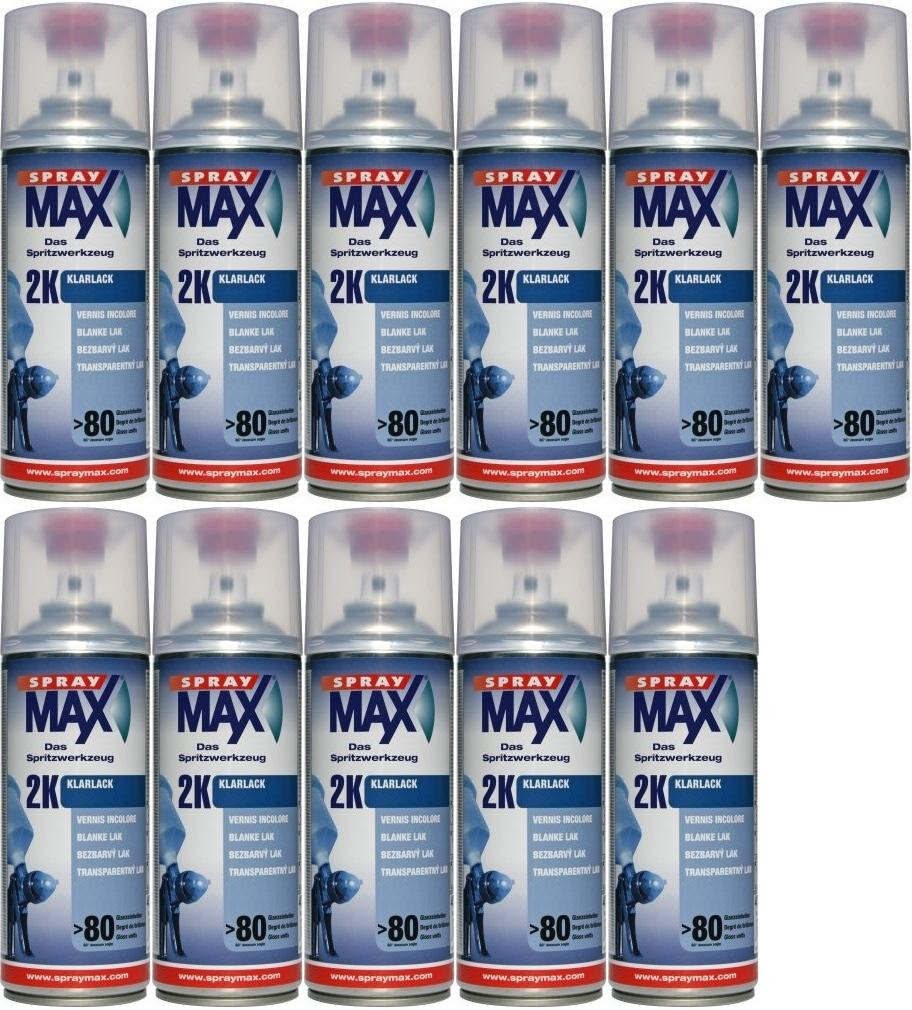 SprayMax 2K Klarlack, 11x 400 Milliliter