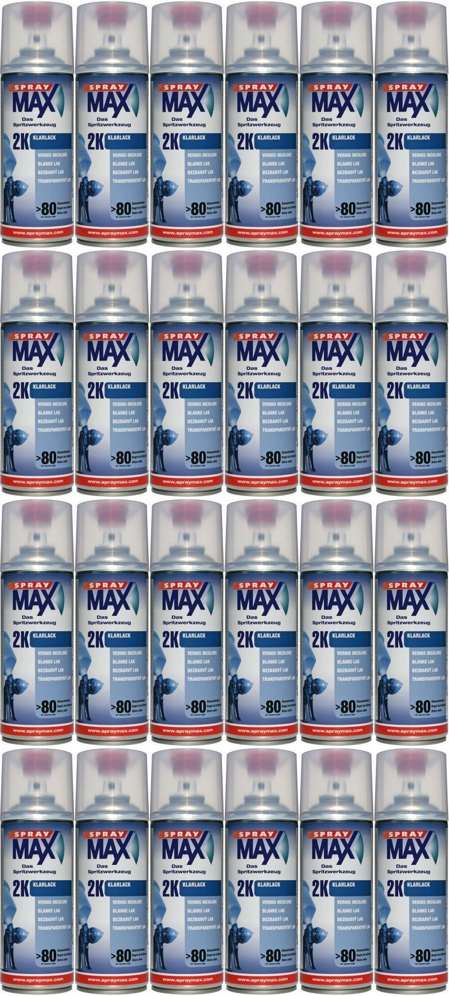 SprayMax 2K Klarlack, 24x 400 Milliliter