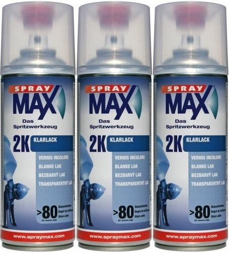 SprayMax 2K Klarlack, 3x 400 Milliliter