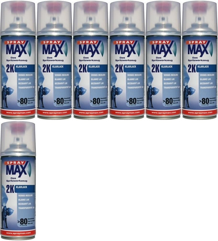 SprayMax 2K Klarlack, 7x 400 Milliliter