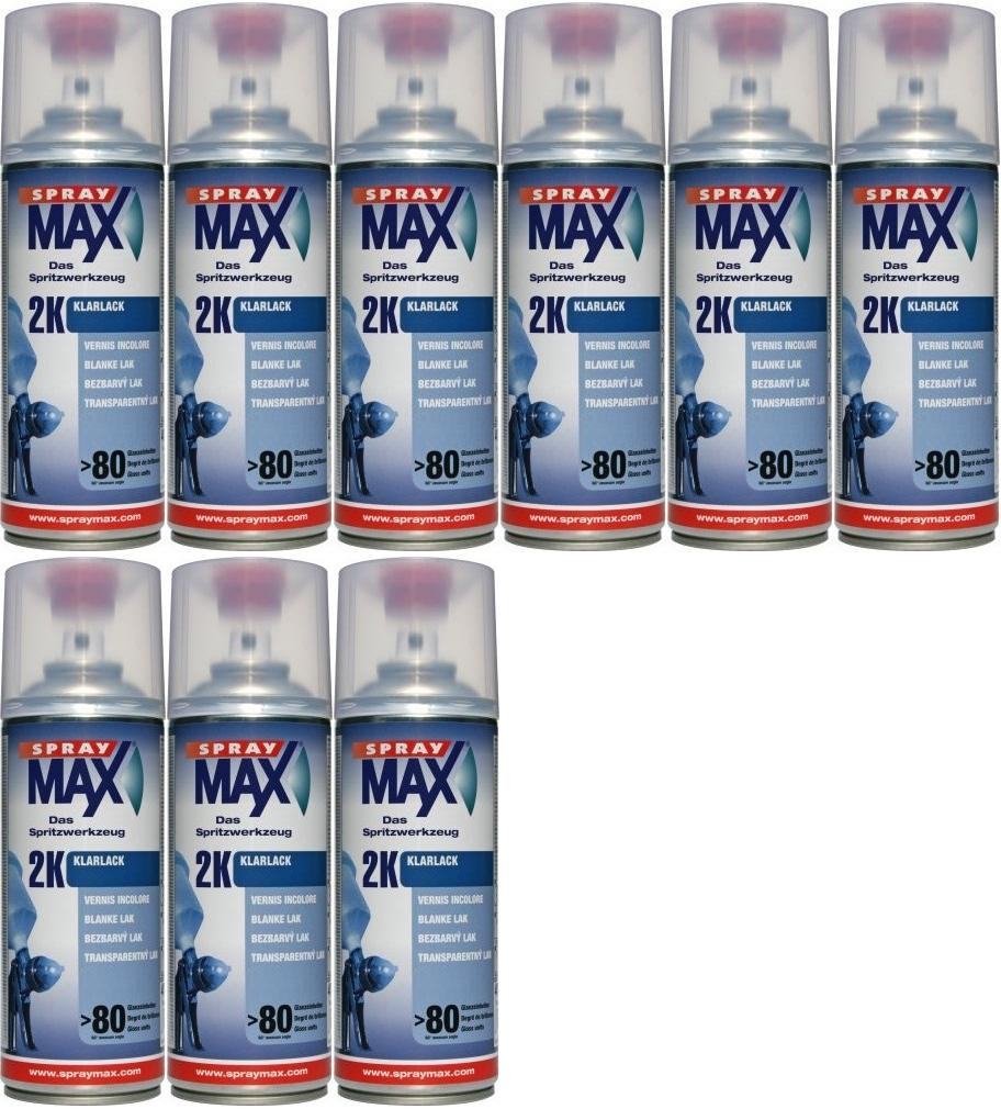 SprayMax 2K Klarlack, 9x 400 Milliliter