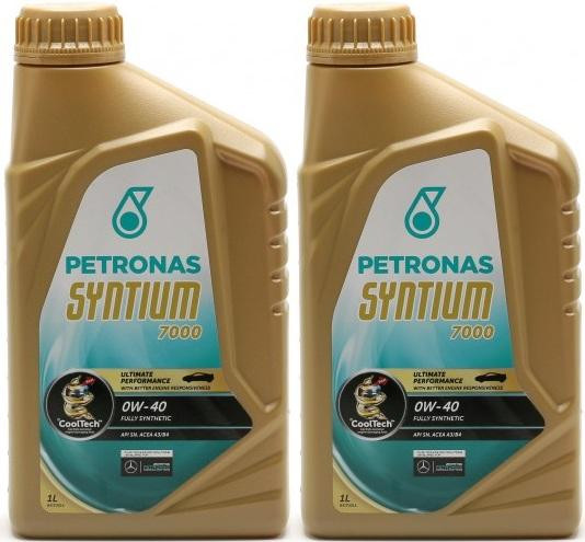 Petronas Syntium 7000 0W-40 Motoröl 2x 1l = 2 Liter