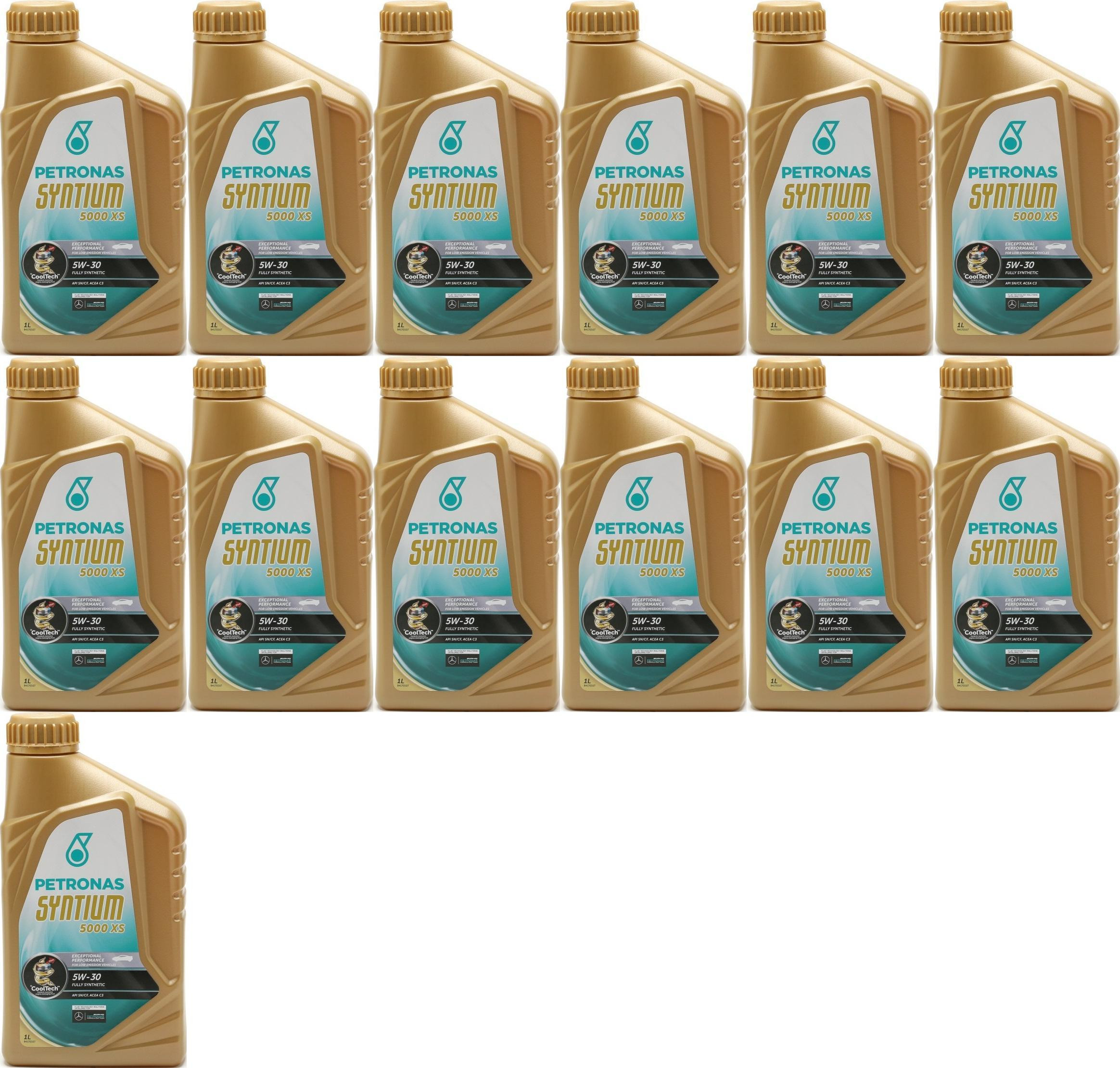 Petronas Syntium 5000 XS 5W-30 Motoröl 13x 1l = 13 Liter