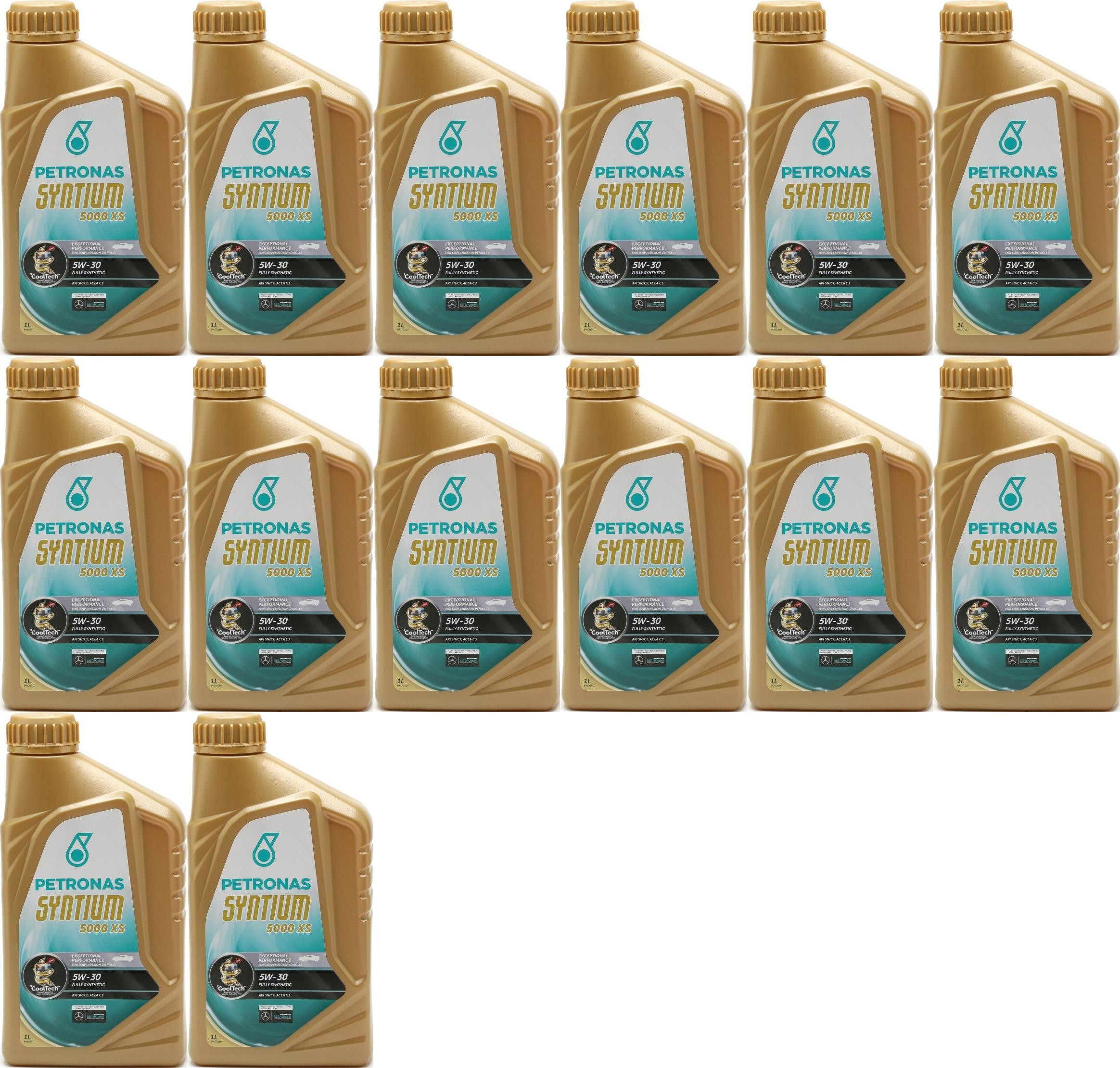 Petronas Syntium 5000 XS 5W-30 Motoröl 14x 1l = 14 Liter