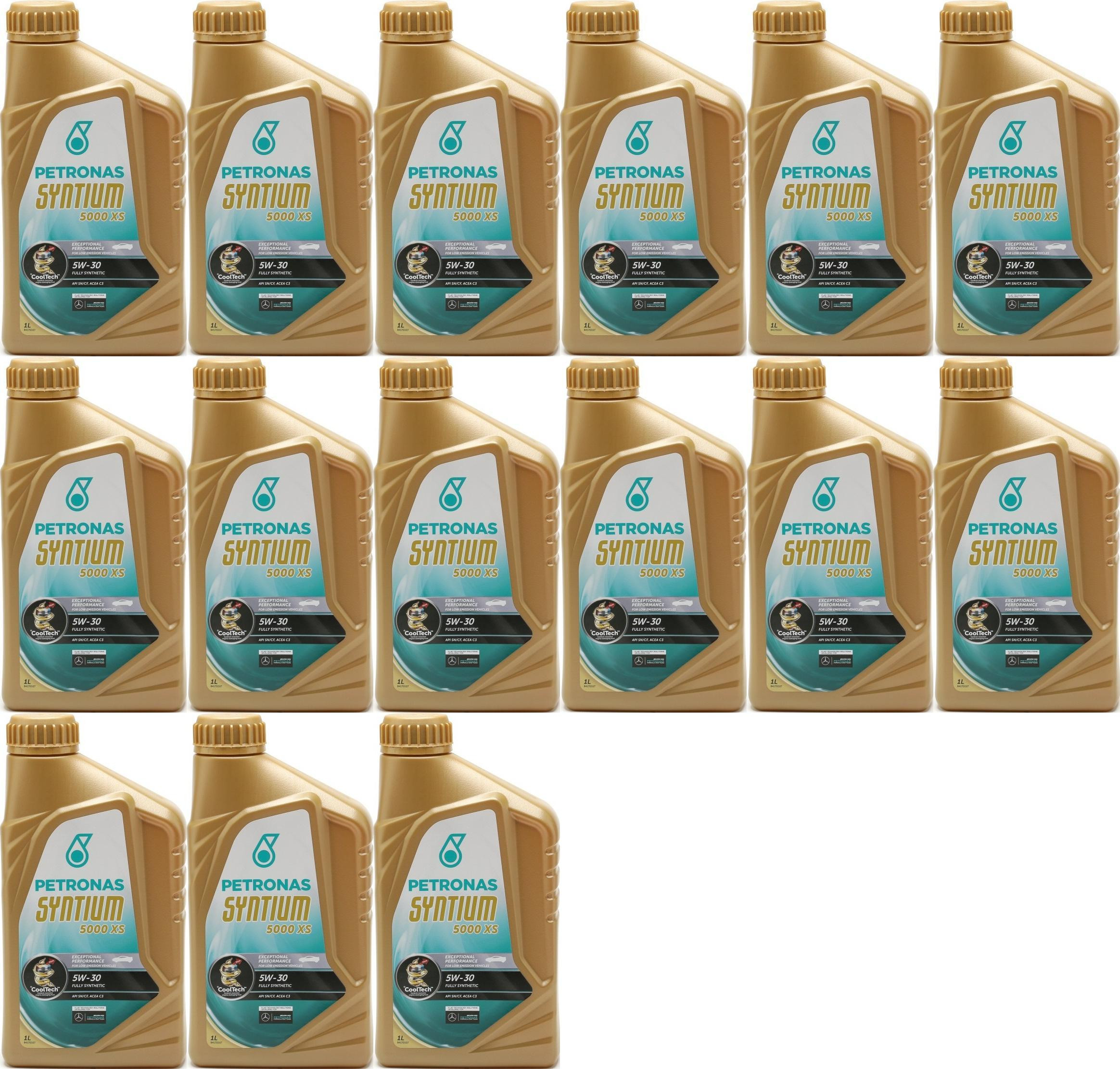 Petronas Syntium 5000 XS 5W-30 Motoröl 15x 1l = 15 Liter