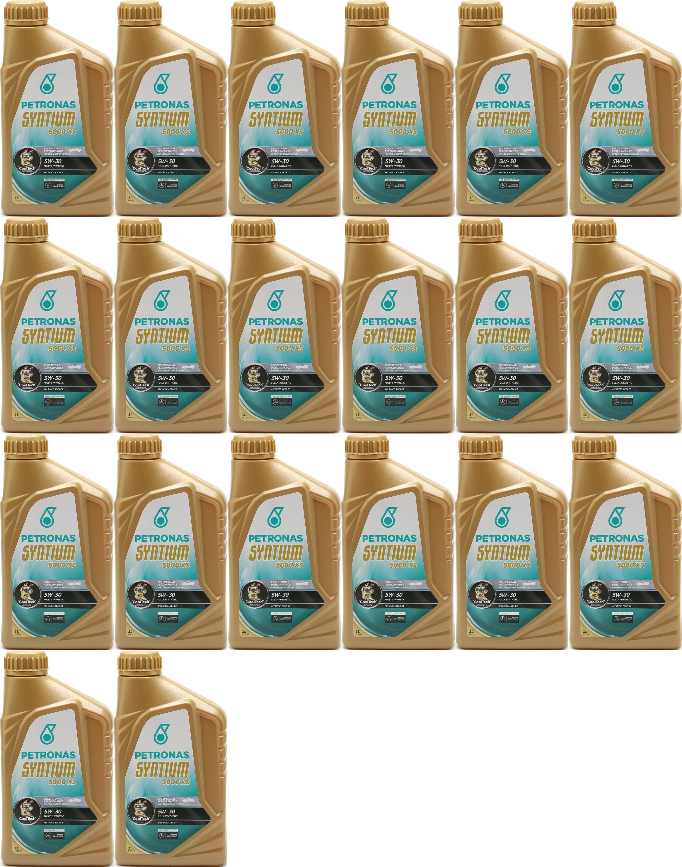 Petronas Syntium 5000 XS 5W-30 Motoröl 20x 1l = 20 Liter