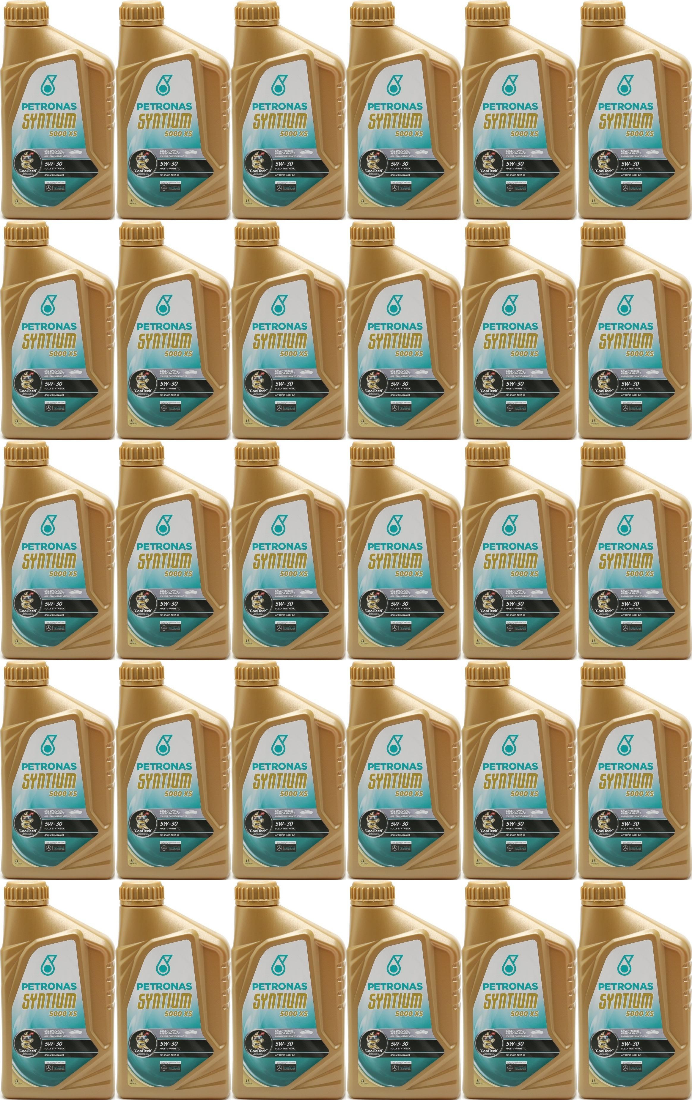 Petronas Syntium 5000 XS 5W-30 Motoröl 30x 1l = 30 Liter