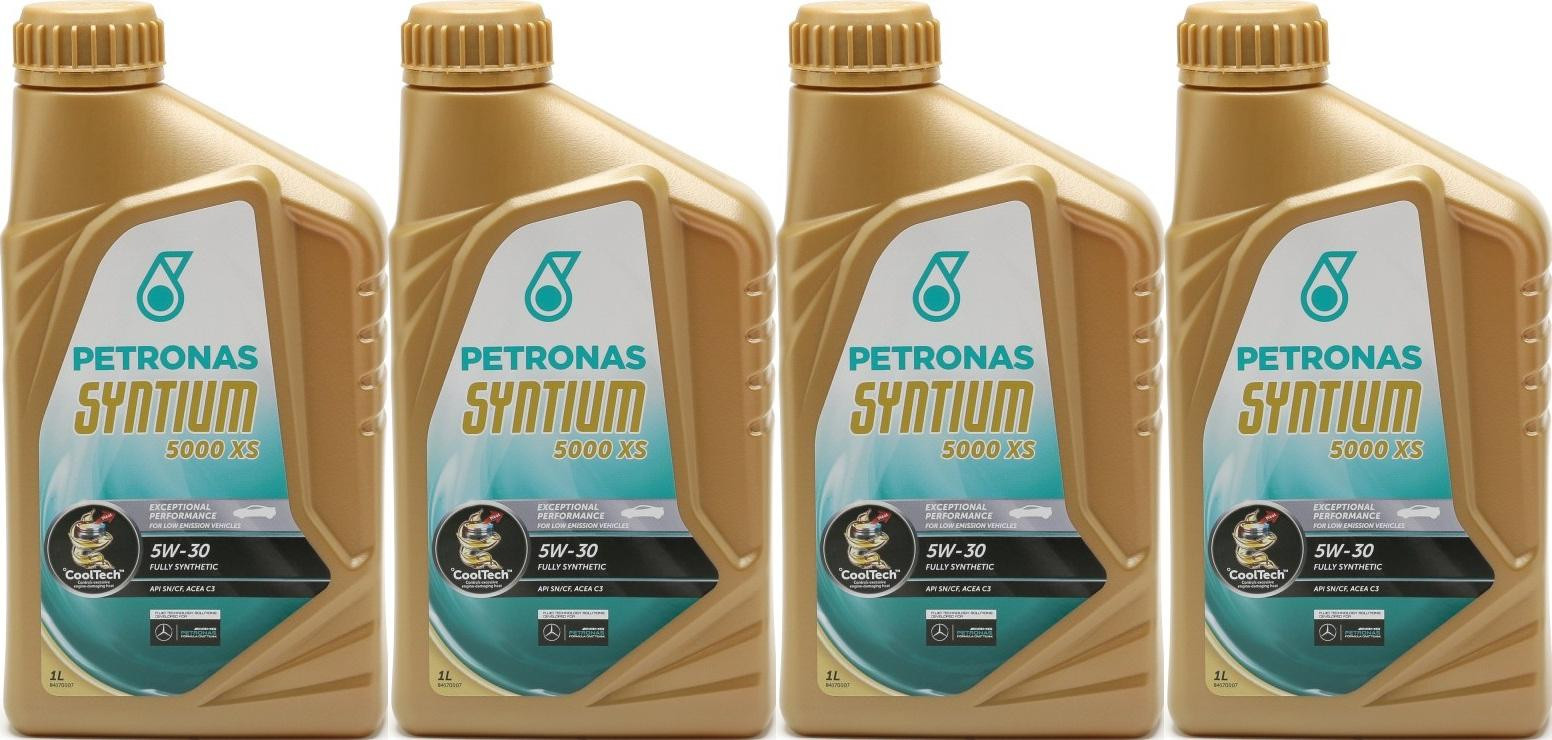 Petronas Syntium 5000 XS 5W-30 Motoröl 4x 1l = 4 Liter