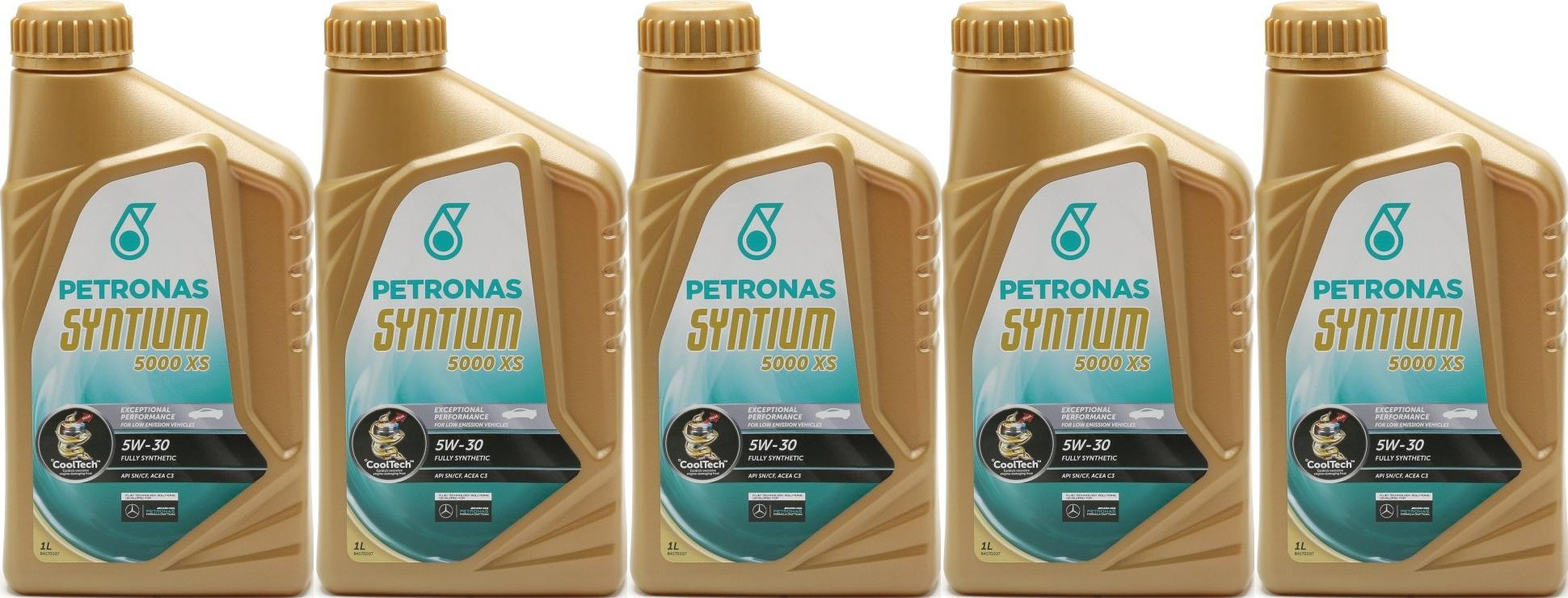 Petronas Syntium 5000 XS 5W-30 Motoröl 5x 1l = 5 Liter