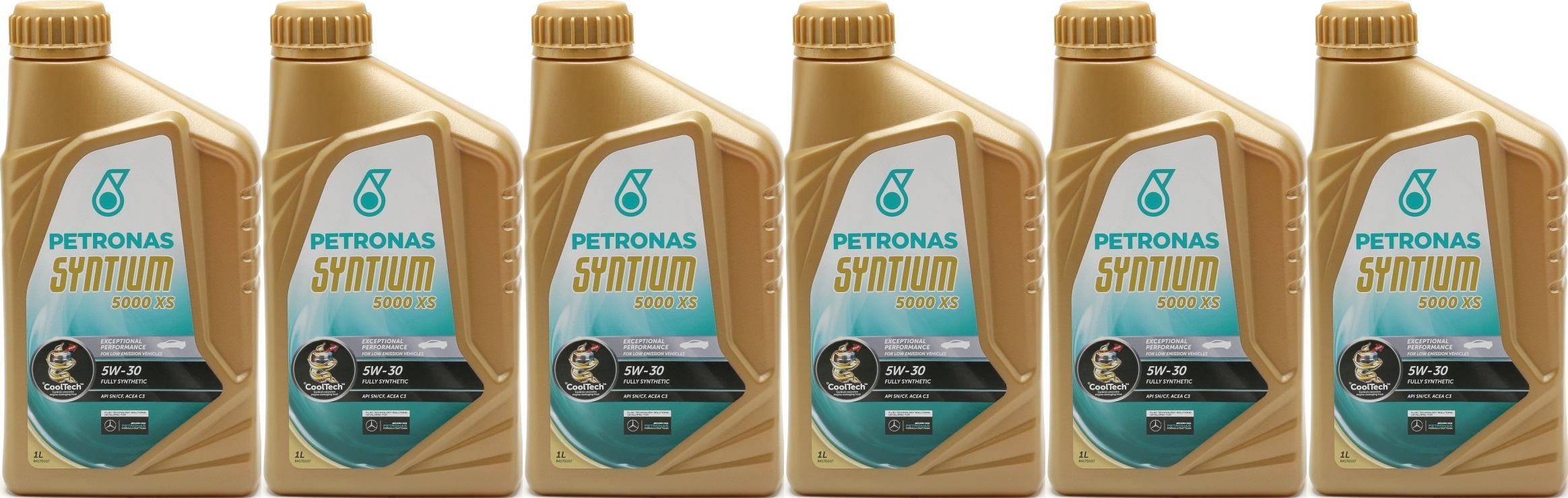 Petronas Syntium 5000 XS 5W-30 Motoröl 6x 1l = 6 Liter