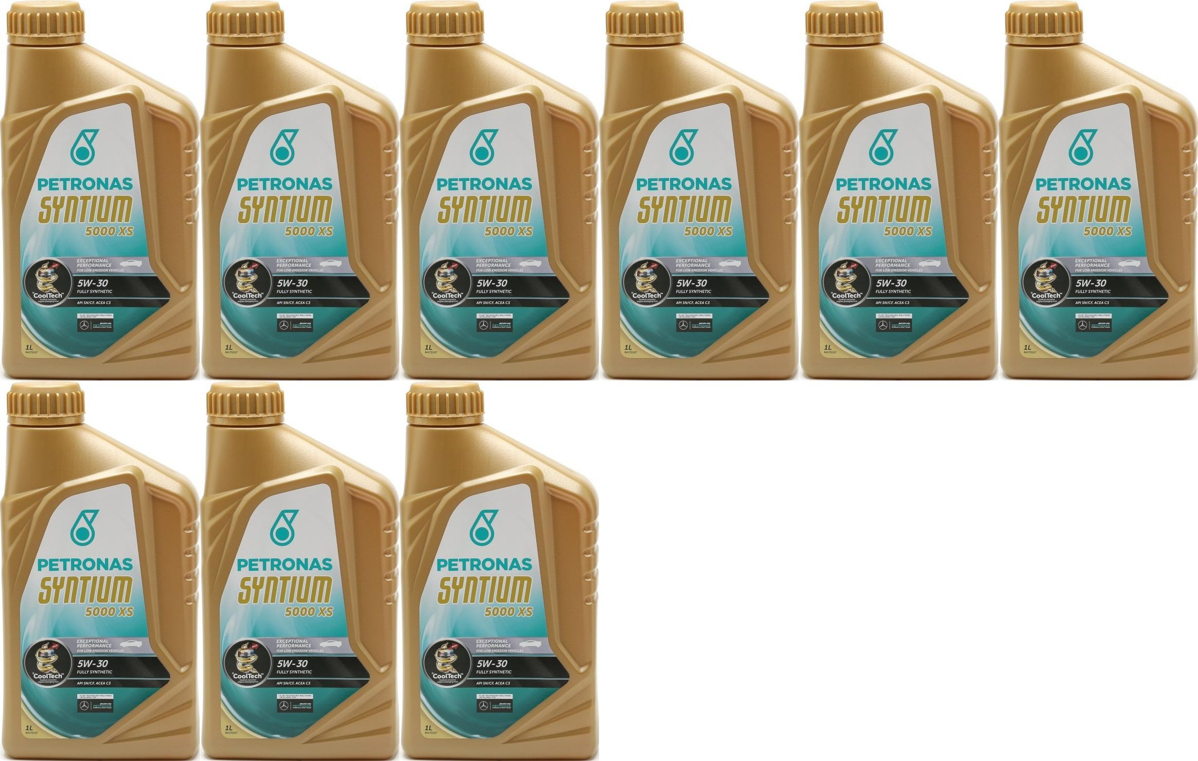 Petronas Syntium 5000 XS 5W-30 Motoröl 9x 1l = 9 Liter