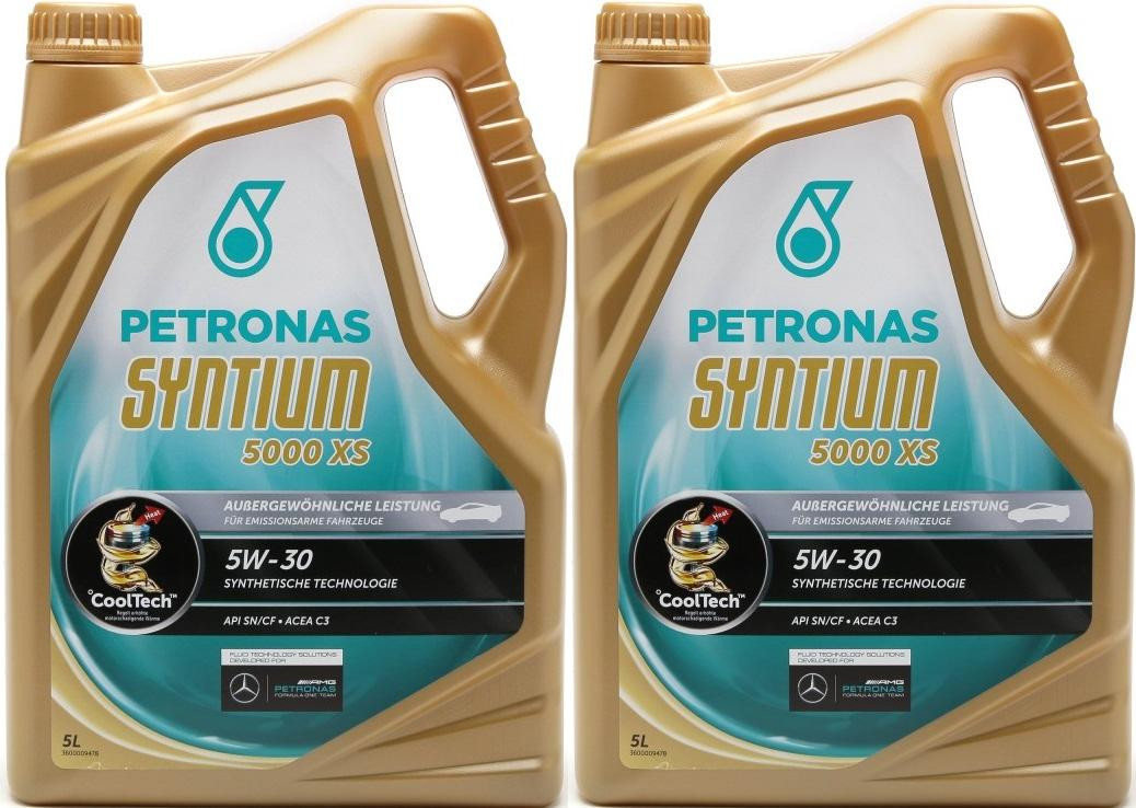 Petronas Syntium 5000 XS 5W-30 Motoröl 2x 5 = 10 Liter