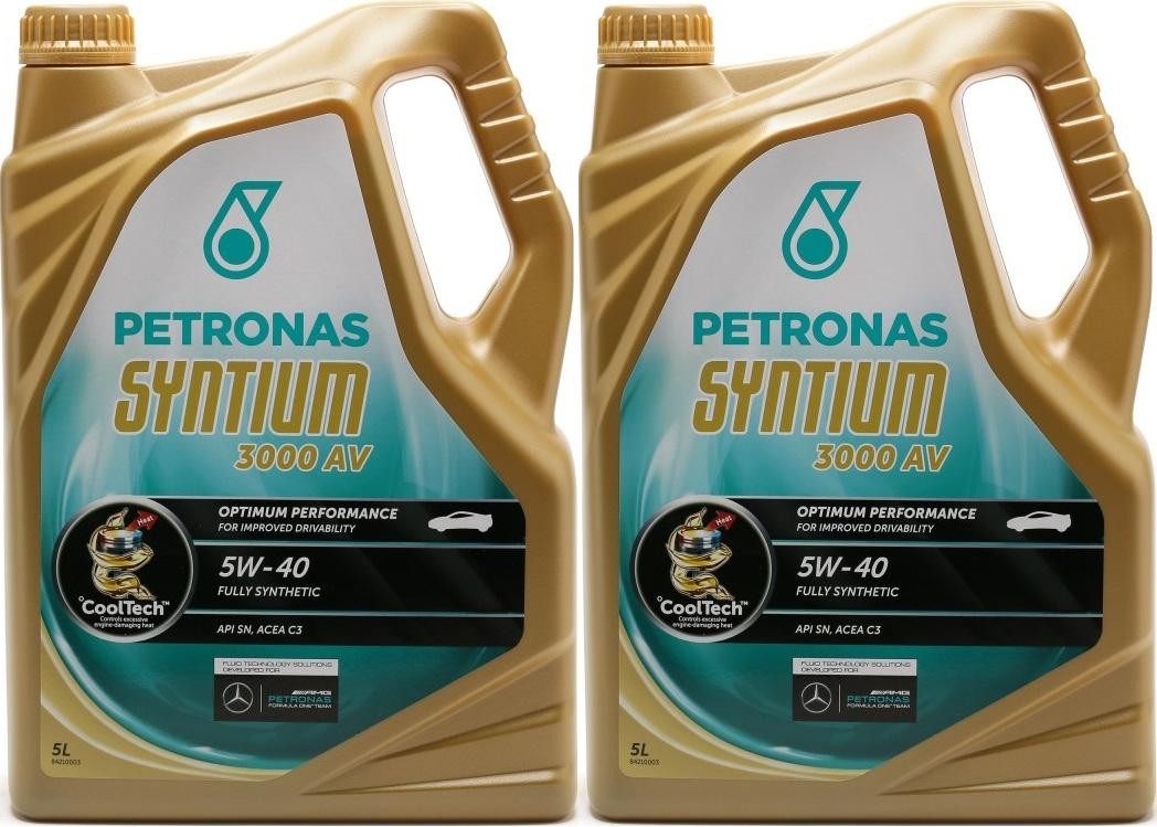 Petronas Syntium 3000 AV 5W-40 Motoröl 2x 5 = 10 Liter