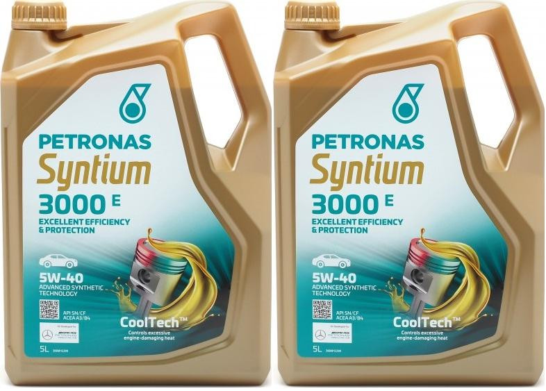 Petronas Syntium 3000 E 5W-40 Motoröl 2x 5 = 10 Liter