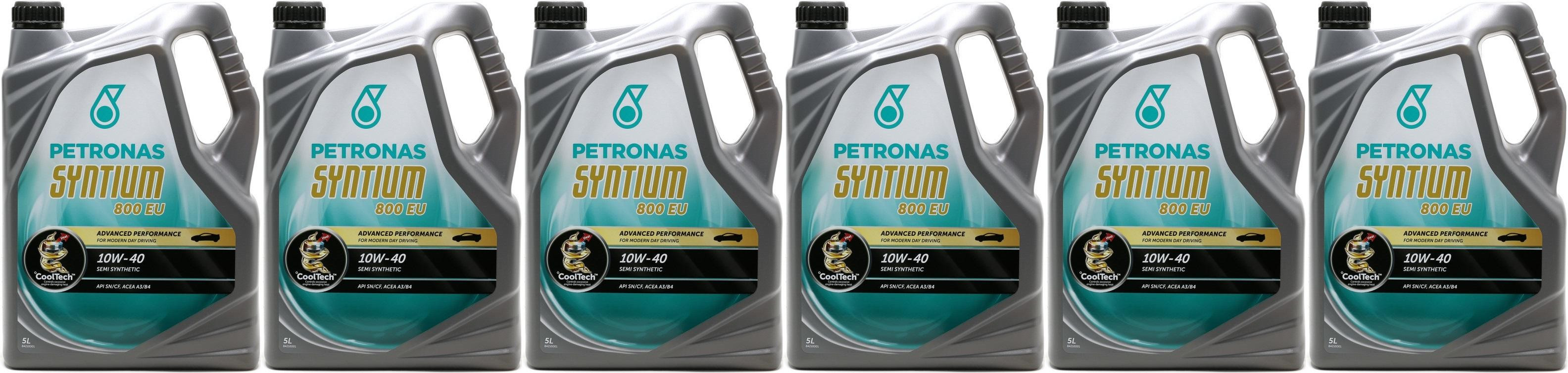 Petronas Syntium 800 EU 10W-40 Motoröl 6x 5 = 30 Liter