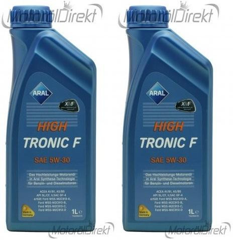 Aral High Tronic F 5W-30 Motoröl 2x 1l = 2 Liter