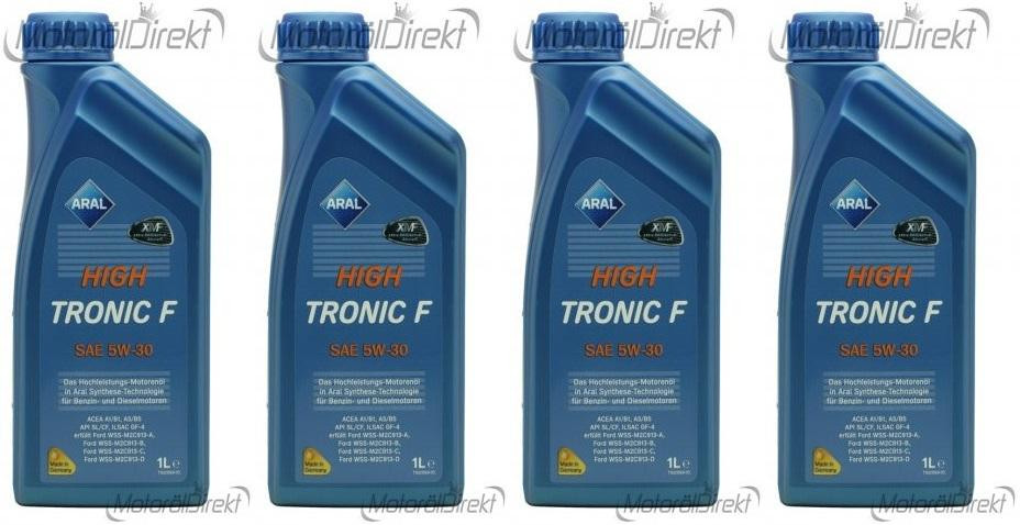 Aral High Tronic F 5W-30 Motoröl 4x 1l = 4 Liter