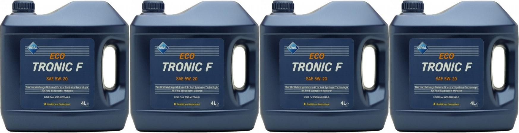 Aral EcoTronic F 5W-20 4x 4l = 16 Liter