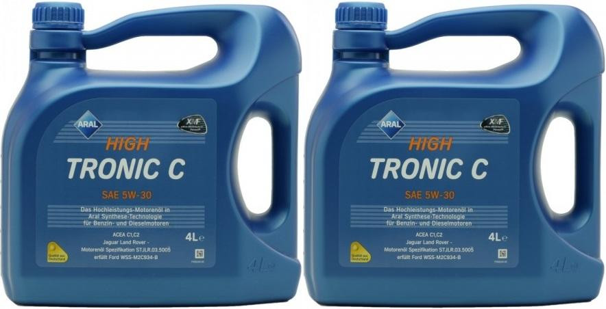 Aral High Tronic C 5W-30 Motoröl 2x 4l = 8 Liter