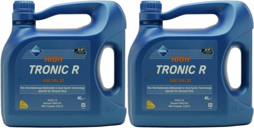 Aral High Tronic R 5W-30 Motoröl 2x 4l = 8 Liter
