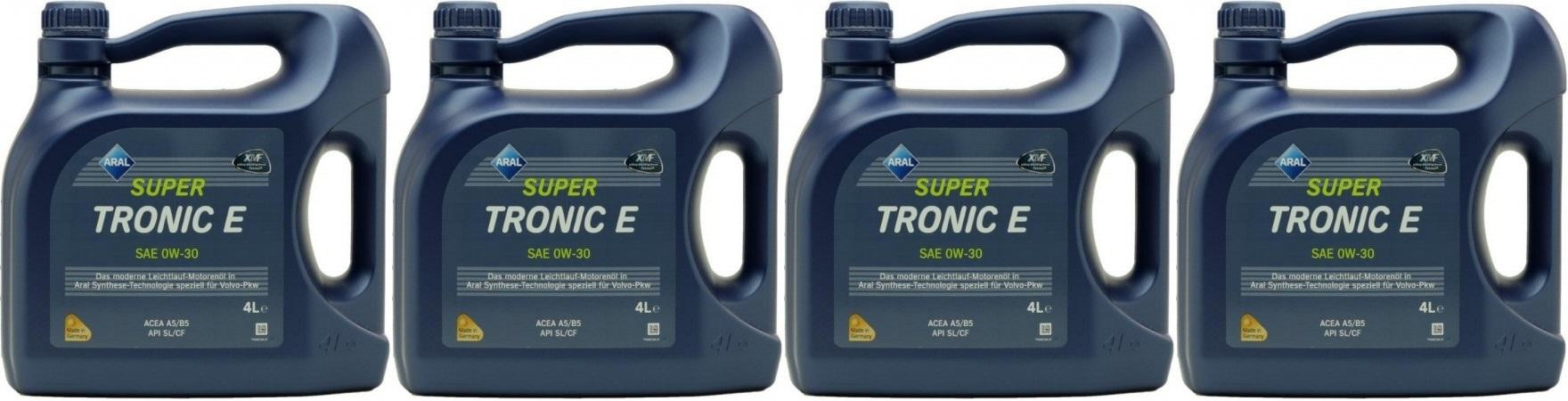 Aral Super Tronic E 0W-30 Motoröl 4x 4l = 16 Liter