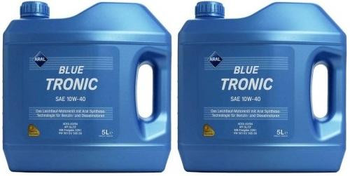 Aral Blue Tronic 10W-40 Diesel & Benziner Motoröl 2x 5 = 10 Liter