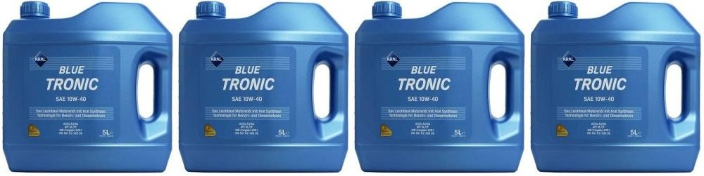 Aral Blue Tronic 10W-40 Diesel & Benziner Motoröl 4x 5 = 20 Liter