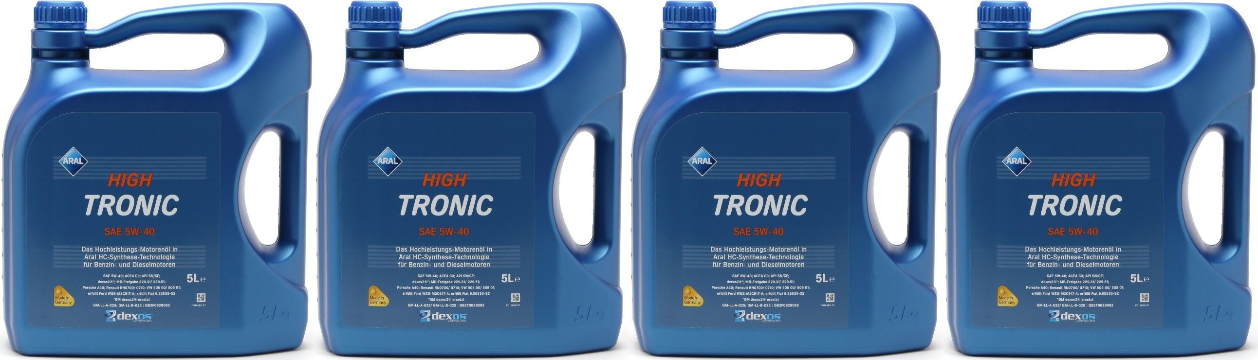 Aral High Tronic 5W-40 Motoröl 4x 5 = 20 Liter