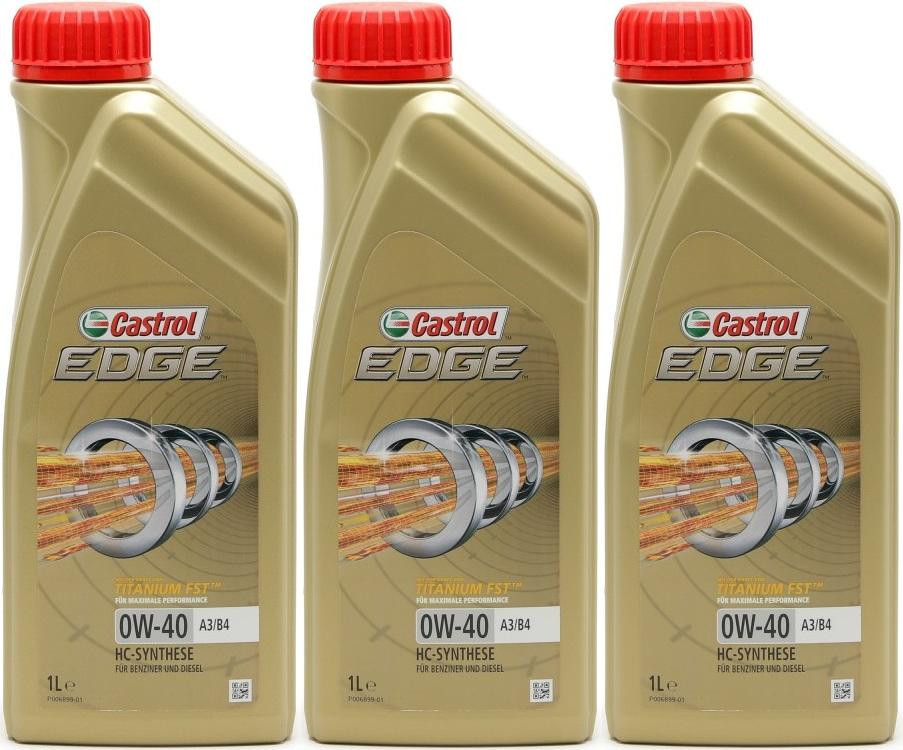 Castrol Edge Fluid Titanium (ex. FST) 0W-40 A3/B4 Motoröl 3x 1l = 3 Liter