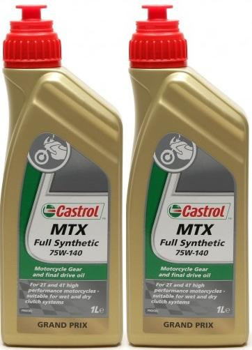 Castrol MTX FULL Synthetic 75W-140 Motorrad Getriebeöl 2x 1l = 2 Liter