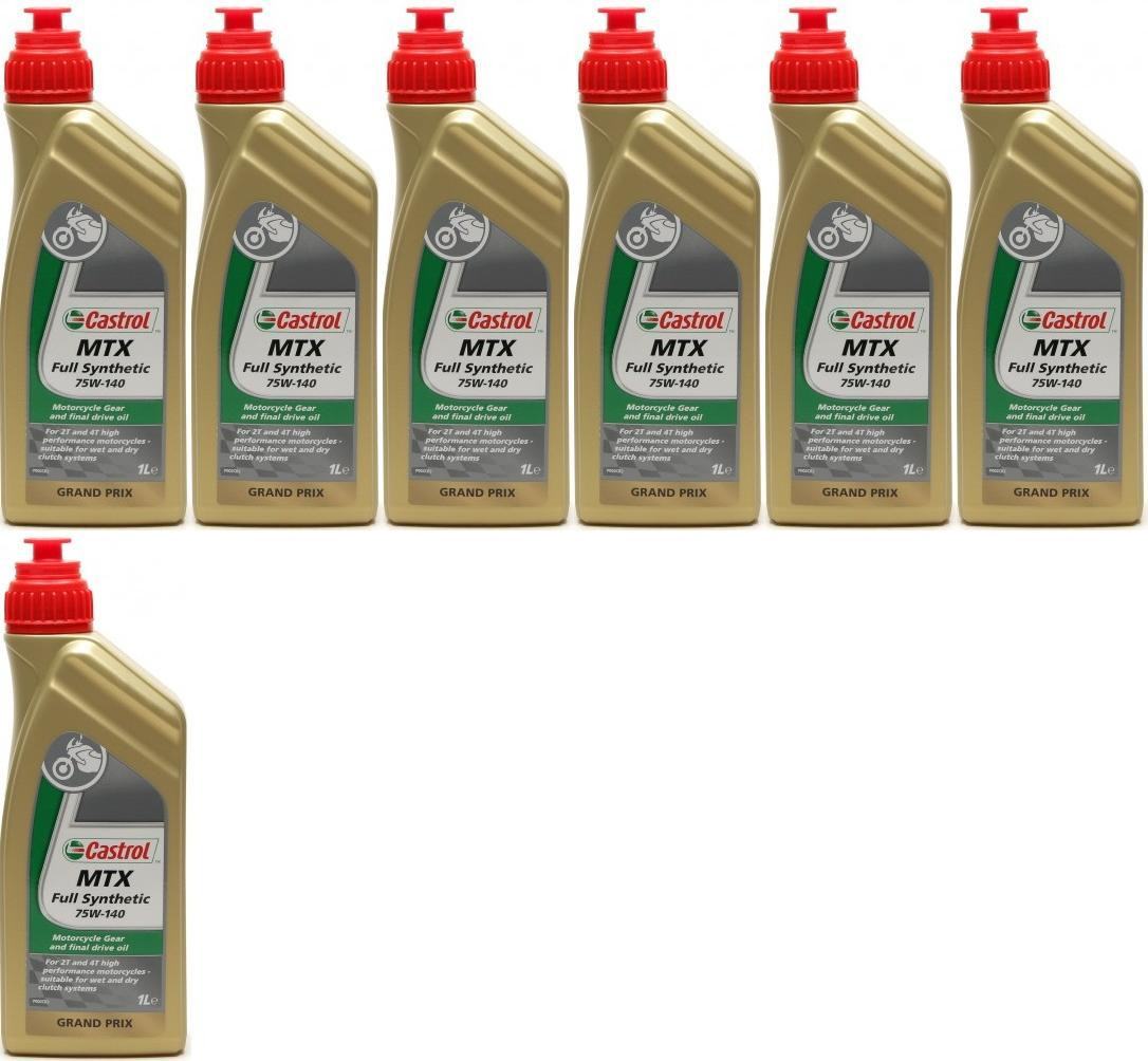 Castrol MTX FULL Synthetic 75W-140 Motorrad Getriebeöl 7x 1l = 7 Liter