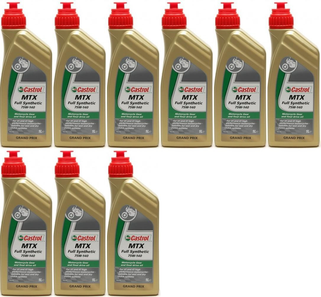 Castrol MTX FULL Synthetic 75W-140 Motorrad Getriebeöl 9x 1l = 9 Liter