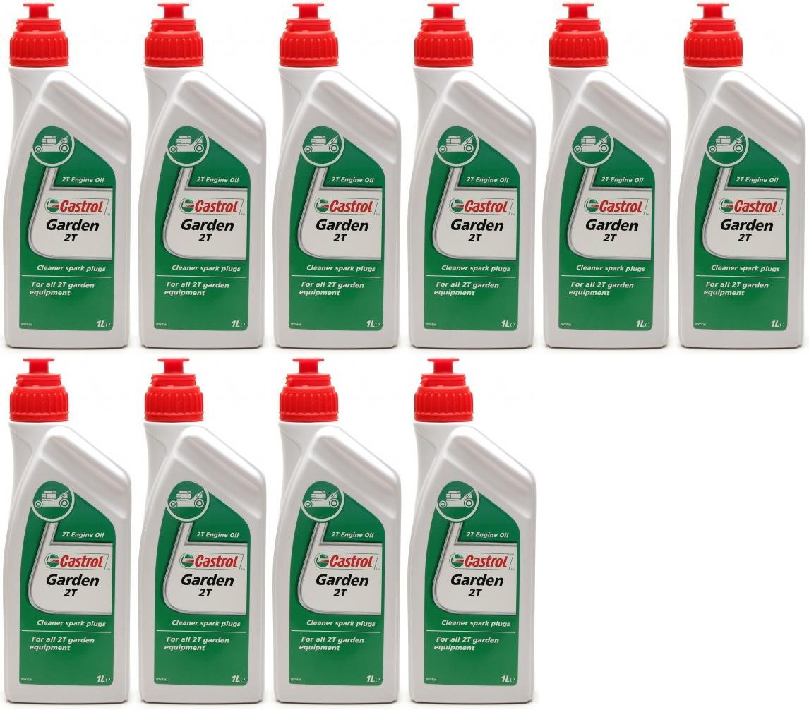 CASTROL GARDEN 2T Motoröliter 10x 1l = 10 Liter