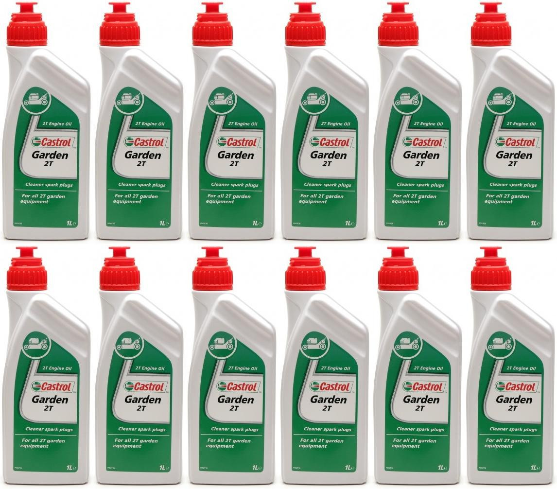 CASTROL GARDEN 2T Motoröliter 12x 1l = 12 Liter