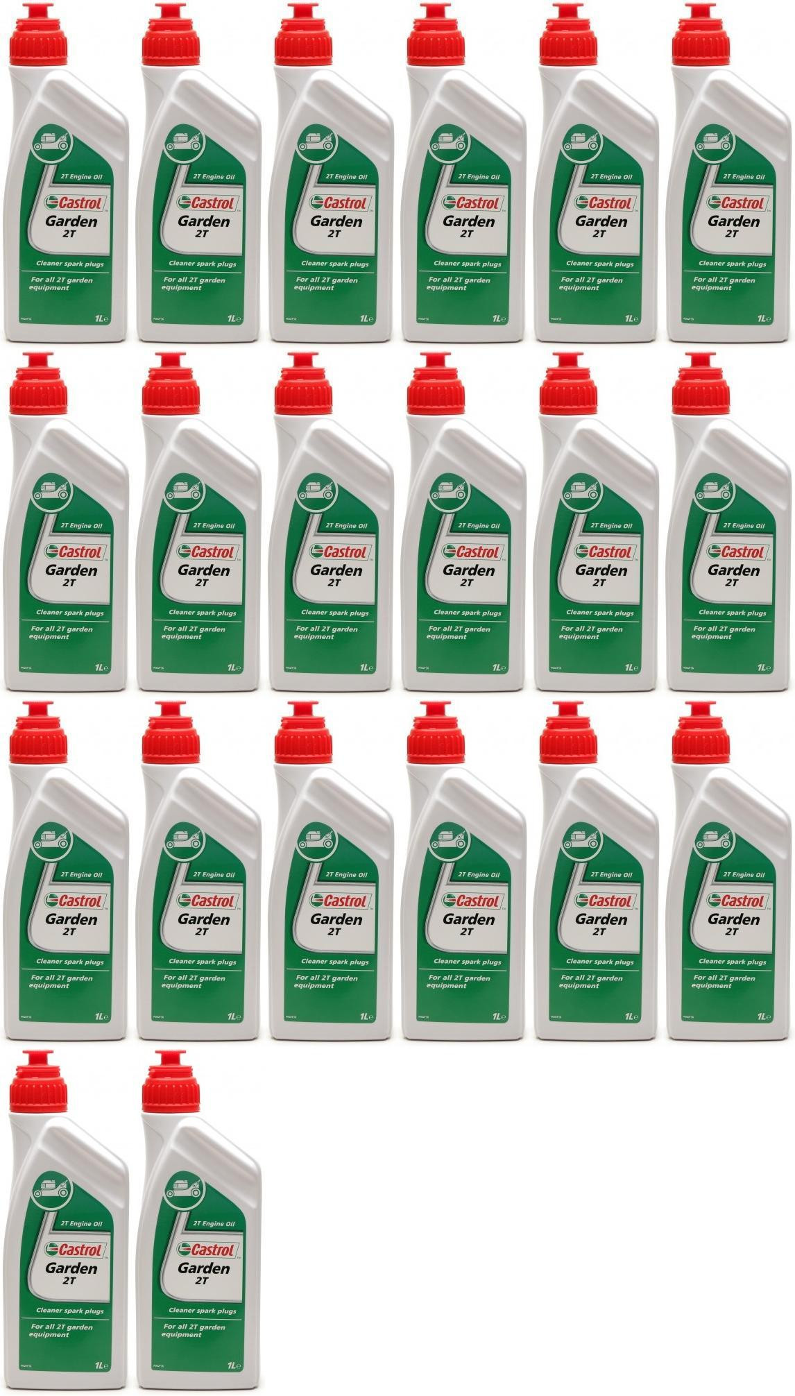 CASTROL GARDEN 2T Motoröliter 20x 1l = 20 Liter