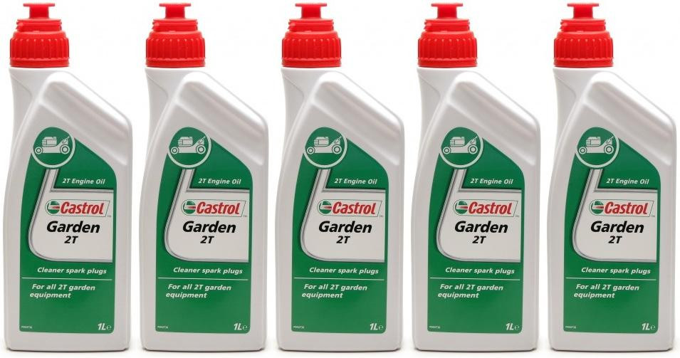 CASTROL GARDEN 2T Motoröliter 5x 1l = 5 Liter