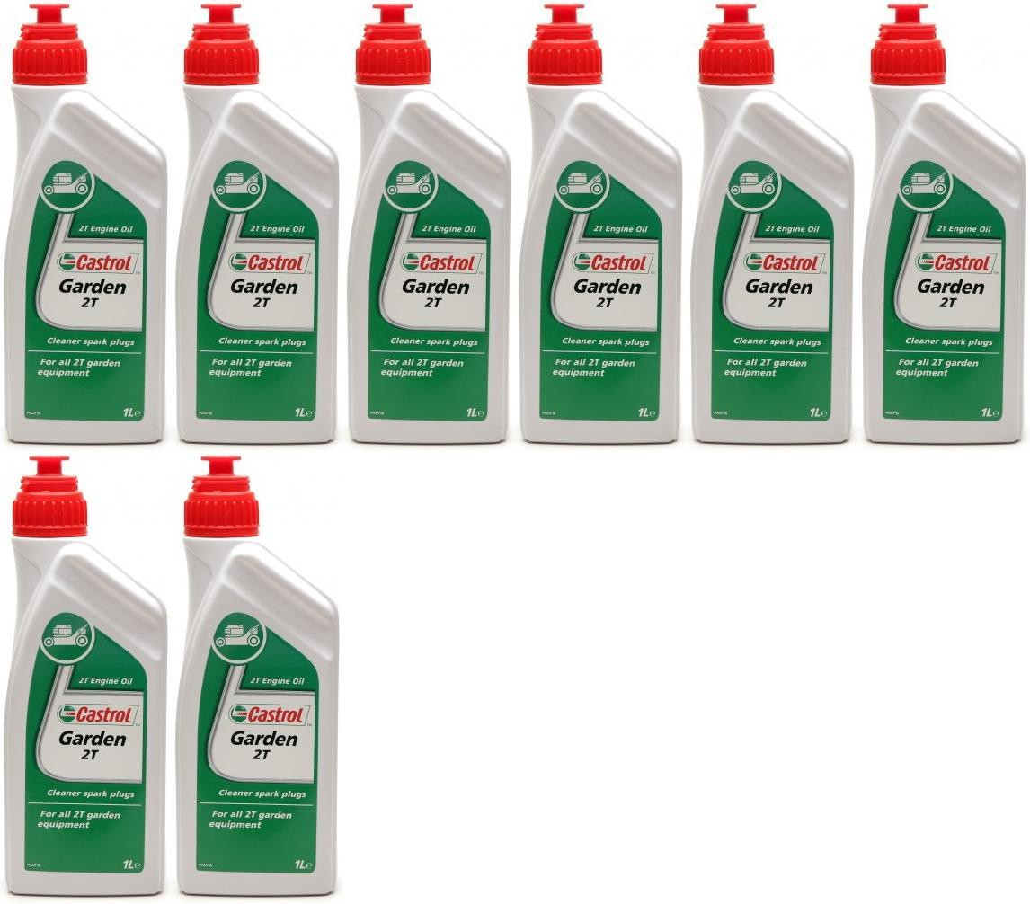 CASTROL GARDEN 2T Motoröliter 8x 1l = 8 Liter